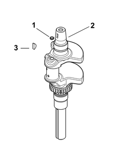 Kohler Sv715-3030 Crankshaft Diagram and Parts List for Z-FORCE48 (17BF3AGV-17BF3AGV010)(2012) Cub Cadet Lawn Tractor